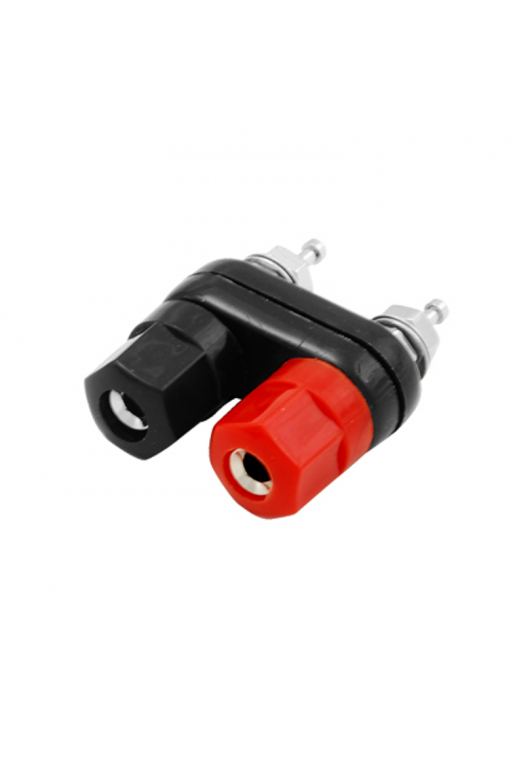 705-449 Jack Doble Banana Conectores Plateados