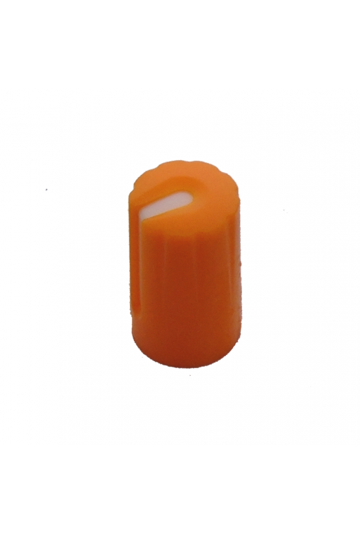 PE-NAR-003 Perilla para Potenciómetro Estriado Color Naranja