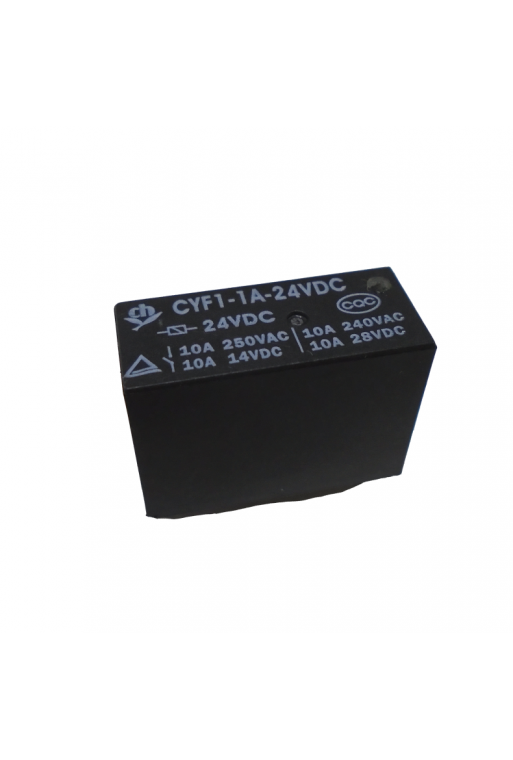 CYF1-1A-24VDC Relevador 24VDC 10A 1P-1T  4 Pines
