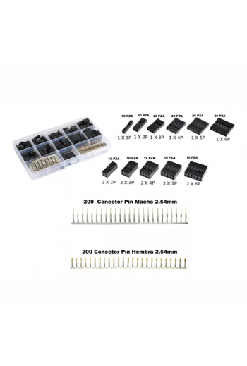 XS-263 Kit de Terminales Dupont Jumper 620 Piezas