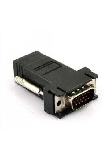 130-124 Extensor Adaptador Convertidor de VGA por UTP RJ45 CAT5 CAT6, 1 Pieza