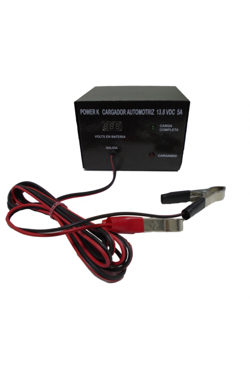 CA13V5 Cargador Automatico de Baterias Acido Automotriz 13.8VCD 5A
