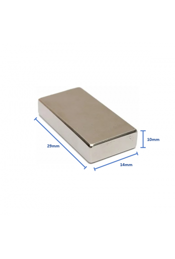 IMAN-591 Imán de Neodimio 29x14x10MM Rectangular