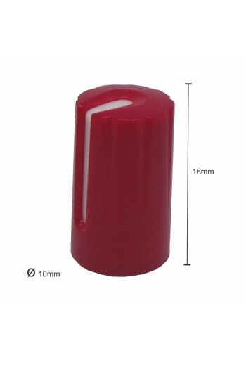 PE-003-ROJ Perilla para Potenciómetro Estriado Color Rojo