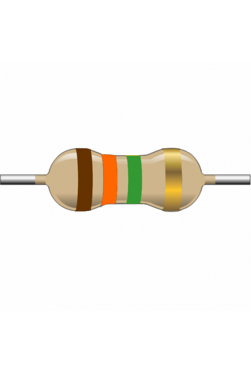 R1M3-1 Resistencia de Carbón 1M3 Ohms 1 Watt