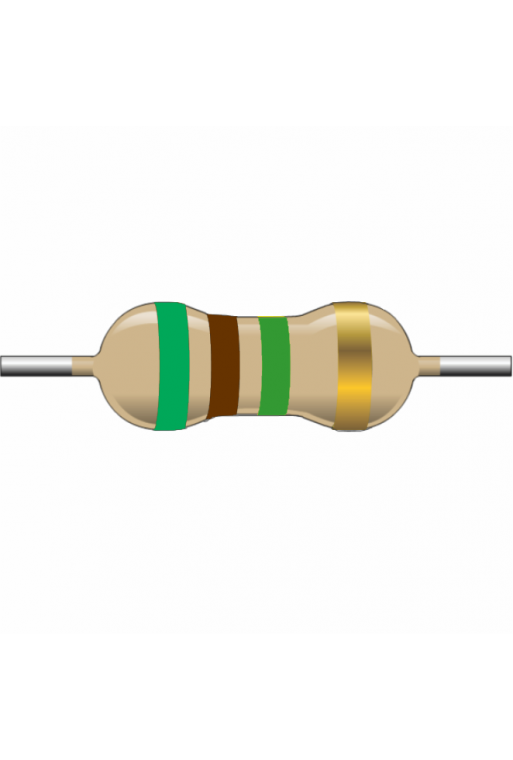 R5M1-1 Resistencia de Carbón 5M1 ohms 1Watt