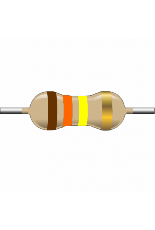 R130K-1 Resistencia de Carbón 130K ohms 1 Watt