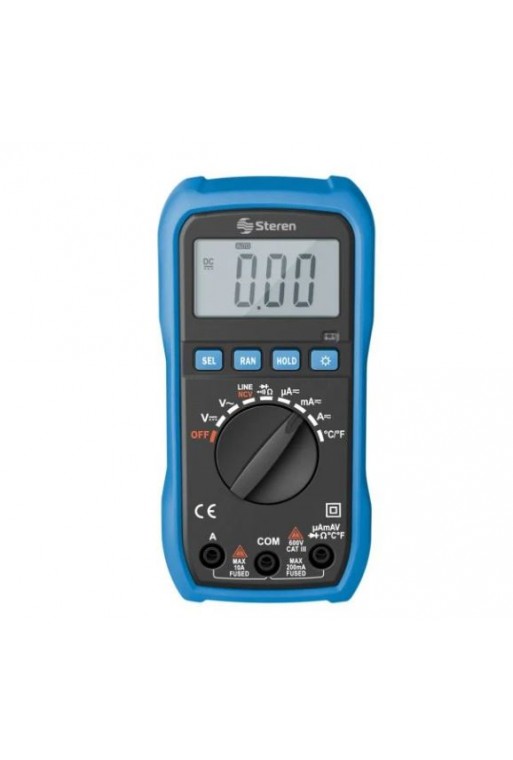 MUL-282 Multímetro Digital Auto Rango con Detector de Voltaje