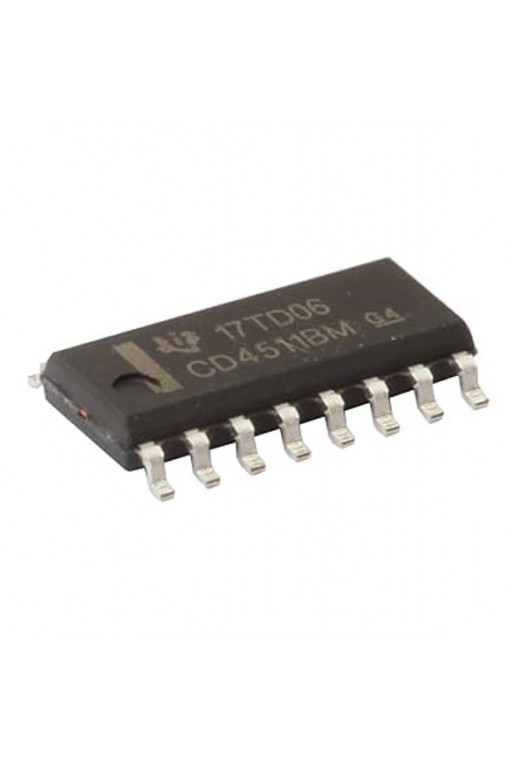 CD4511B Circuito Integrado BCD a 7-Segmentos Cátodo Común