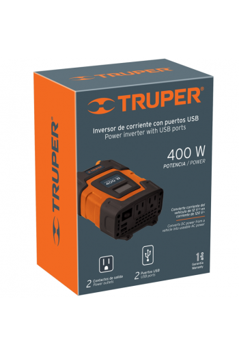 INCO-400 Inversor de Corriente Voltaje 400W para Automovil 10449