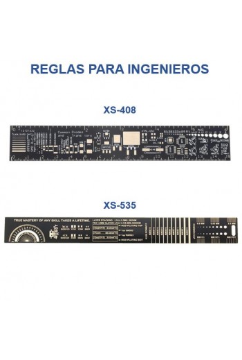 XS-535 Regla de Encapsulados SMD Multifuncional para Ingenieros V2