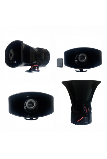 185-475 Sirena Electrónica de 4 Tonos con Control Remoto 30W 12V 2A