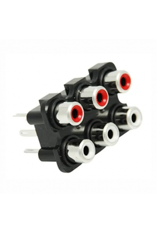 705-478-2 Jack RCA Para Chasis 6 Canales de Audio