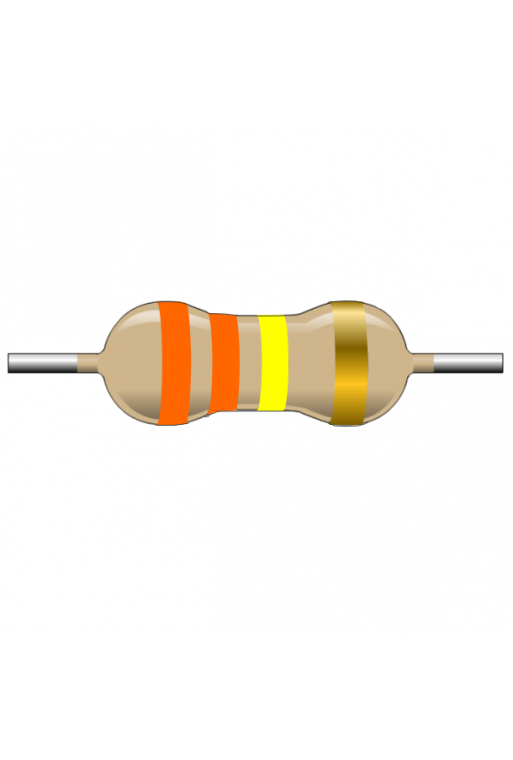 R330K-1 Resistencia de Carbón 330k ohms 1 Watt