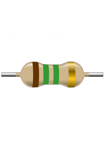 R1M5-1 Resistencia de Carbón 1M5 ohms 1 Watt