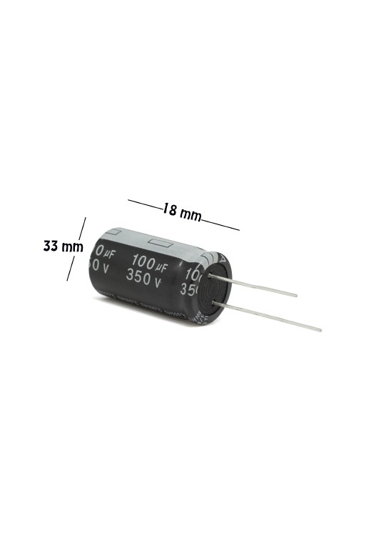 CE-100-350V Capacitor Electrolítico 100uF 350V 105C