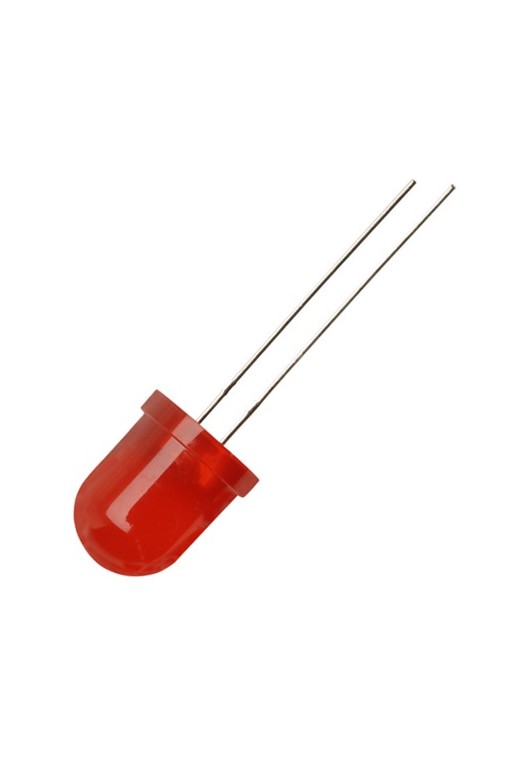 LD10-ROJ-D Led 10mm Rojo Difuso