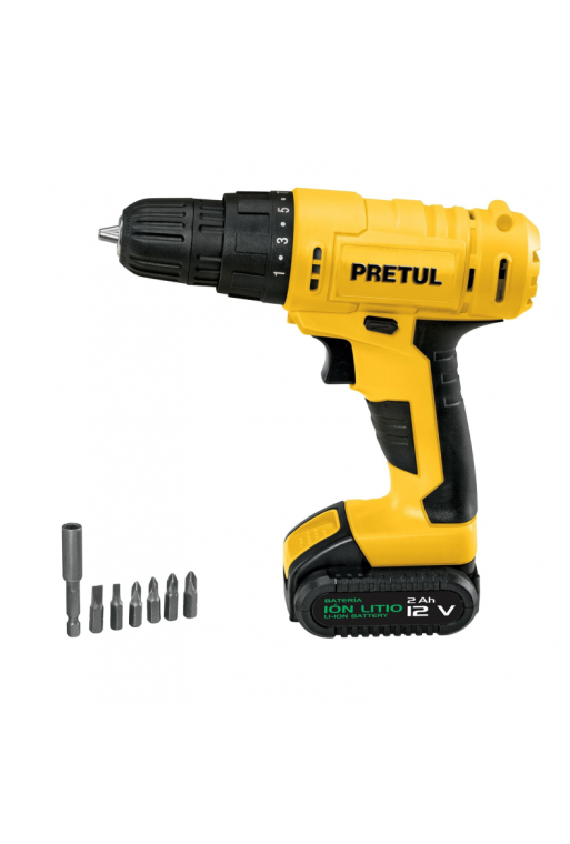 TALI-12P Taladro Inalambrico 3/8" 12V Pretul 29975