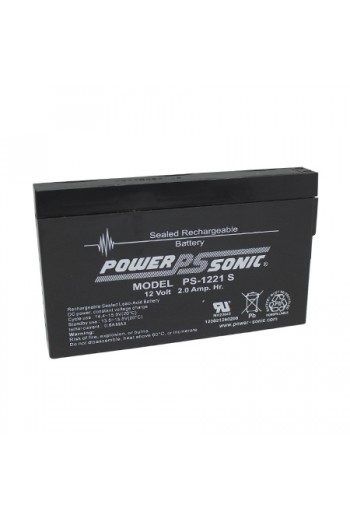 PS1221S Batería Recargable Sellada de Acido Plomo 12V 2A Terminal F1