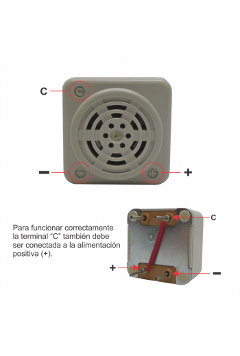 YMB-12 Buzzer Zumbador 12V, Thermo King, Automotriz