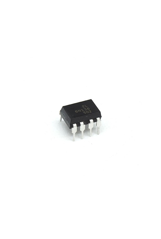 6N136 Optoacoplador Salida Transistor NPN con Conexión a Base