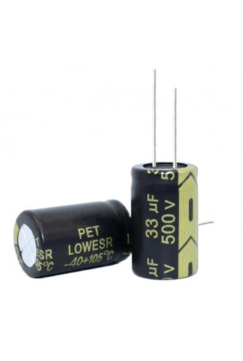 CE-33-500V Capacitor Electrolítico 33uF 500V 105C