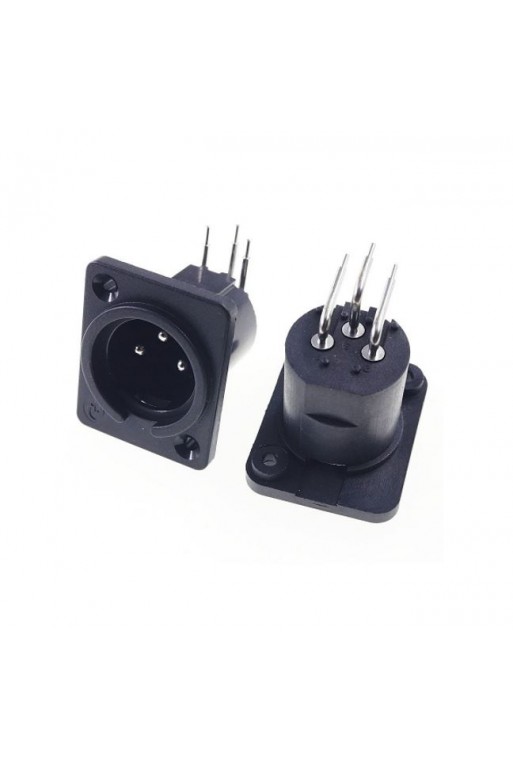 705-791 Plug para Chasis Tipo Cannon XLR con 3 Pines