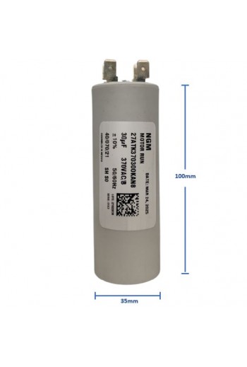 CTA-30-370V Capacitor de Arranque Trabajo 30uF 370V