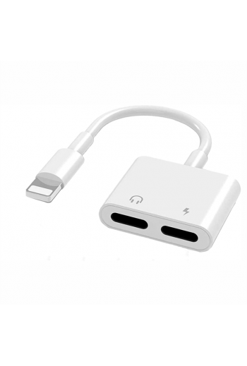 700-124 Adaptador Divisor Tipo Lightning Para Carga y Audífonos