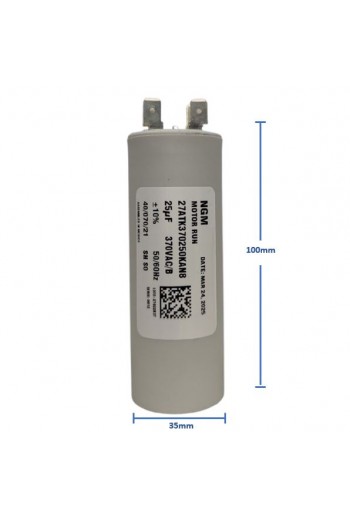 CTA-25-370V Capacitor de Arranque Trabajo 25uF 370V