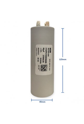 CTA-60-370V Capacitor de Arranque Trabajo 60uF 370V