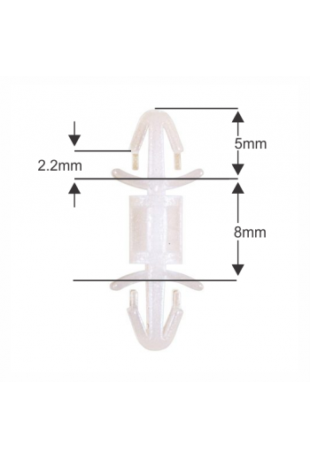 SEP-8X3 Separador de Nylon para PCB 8 x 3mm