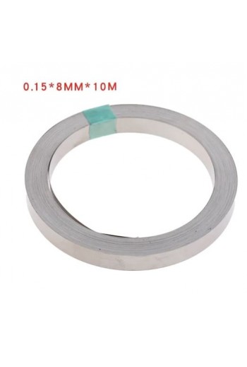 690-1012 Rollo de Níquel Puro 10 Metros, 8x0.15mm, para Unir Baterías 18650