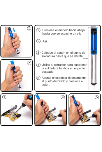Desoldador y Estuche