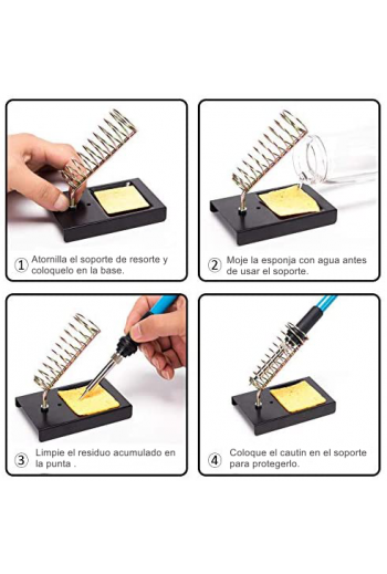 XS-288 Kit de soldadura, incluye Cautín de 60W , Desoldador y Estuche