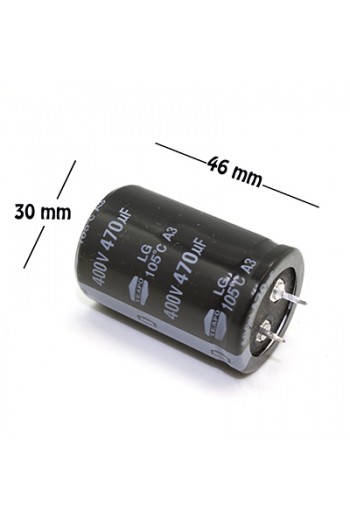CE-470-400V Capacitor Electrolítico 470uF 400V 105C