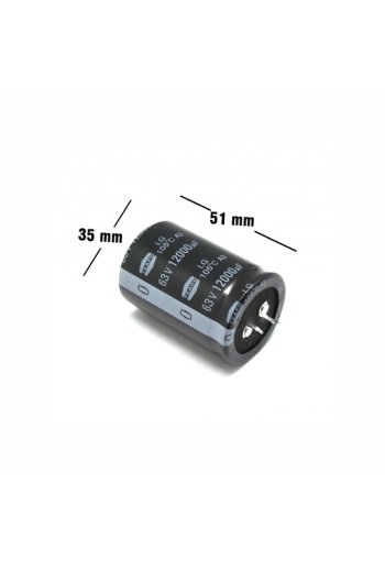 CE-12000-63V Capacitor Electrolítico 12000uF 63V 105C Radial