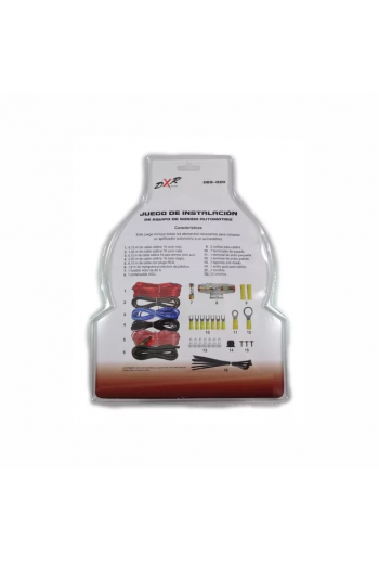 083-020 Kit de Instalación para Audio Car Automotriz Calibre 10 AWG 500W