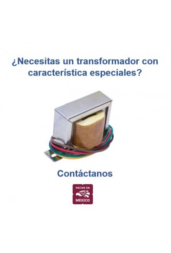 TF6V500MA-T Transformador 110-127VAC, Salida 6V 500mA 0.5A con Derivación Central TAP