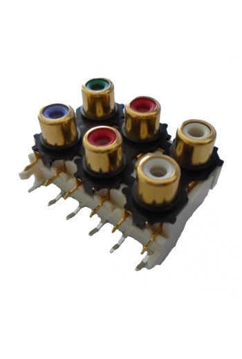 705-478-1 Jack RCA Para Chasis 6 Canales de Audio