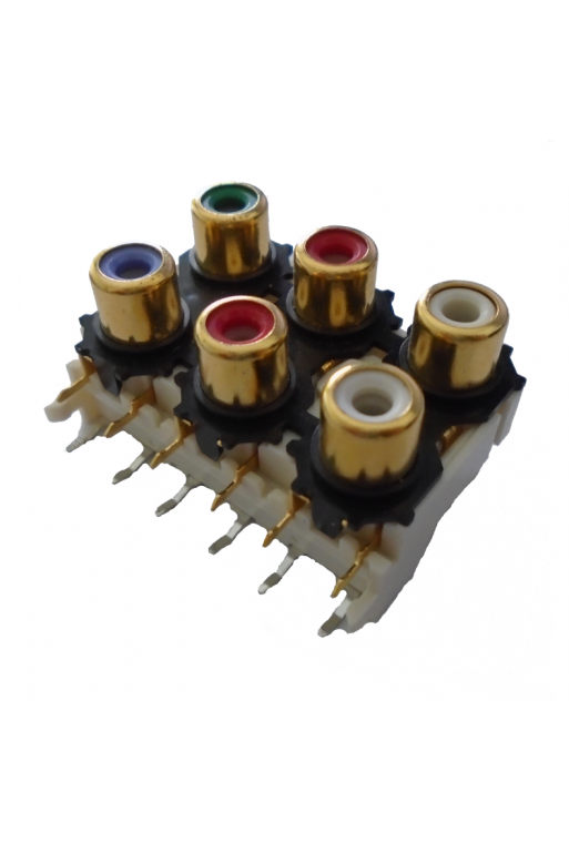 705-478-1 Jack RCA Para Chasis 6 Canales de Audio