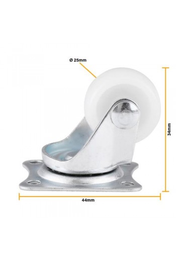 RUEDA-LOCA Rueda Loca Nylon de 25mm Para Carrito