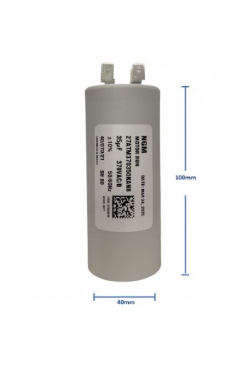 CTA-35-370V Capacitor de Arranque Trabajo 35uF 370V