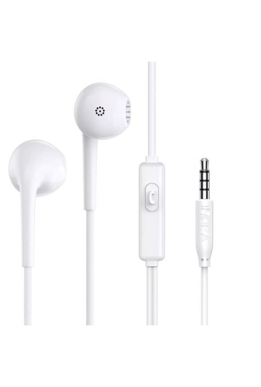 700-2008 Audífonos Alámbricos 3.5mm AUT117 Color Blanco