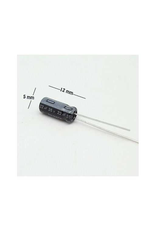 CE-22-35V Capacitor Electrolítico 22uF 35V 105C