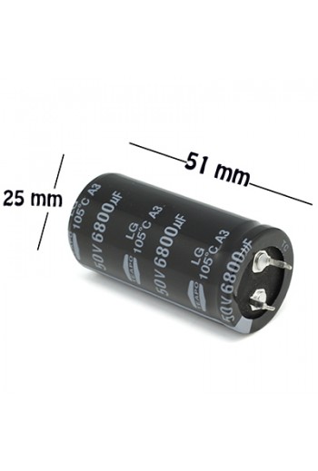 CE-6800-50V Capacitor Electrolítico 6800uF 50V 105C