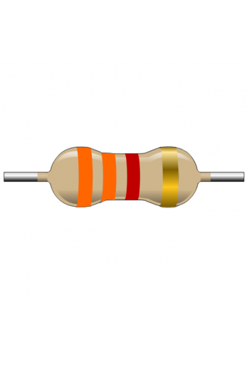 RAF3K3-1W Resistencia Antiflama 3.3Kohms  3K3 1 Watt