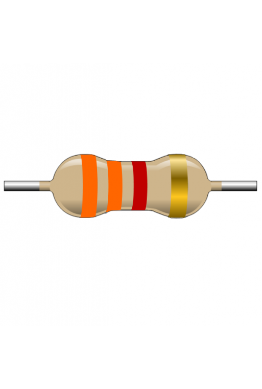 RAF3K3-1W Resistencia Antiflama 3.3Kohms  3K3 1 Watt