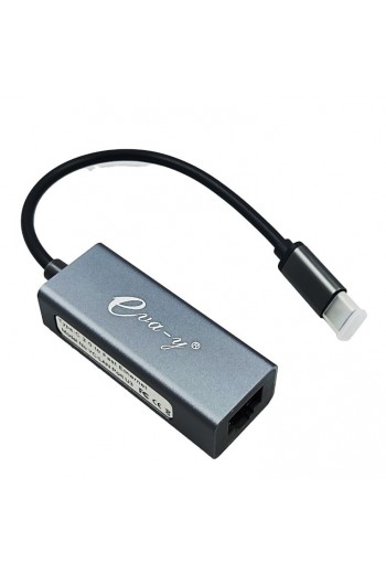 130-1004 Adaptador USB 2.0 Tipo C a Puerto de Red LAN Ethernet Internet RJ45