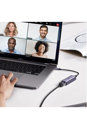 130-1004 Adaptador USB 2.0 Tipo C a Puerto de Red LAN Ethernet Internet RJ45